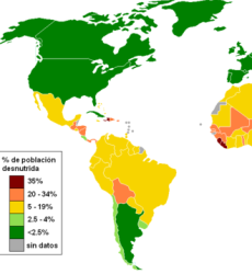 mapa poblacion mundial desnutricion
