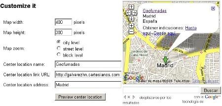 google maps en una web