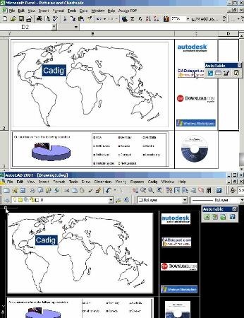 excel autocad