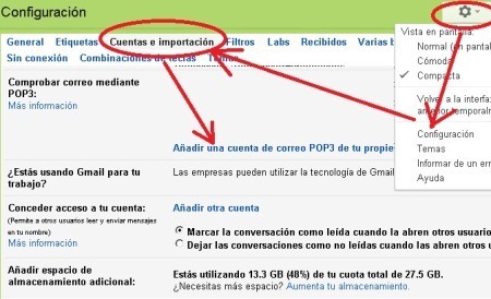 correo pop gmail smtp